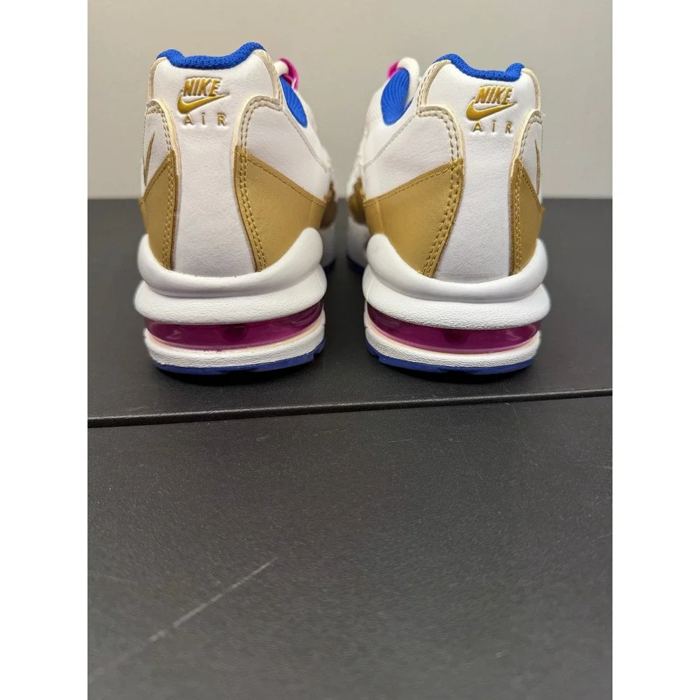 Nike Air Max 95 Gold Pink Blue Sneakers Retro Running Shoes 7Y Women‎ 8.5